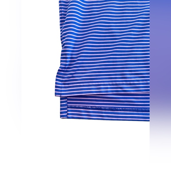 Turtleson Tour Performance Golf Men’s Polo Size XL Purple Striped - Picture 7 of 8